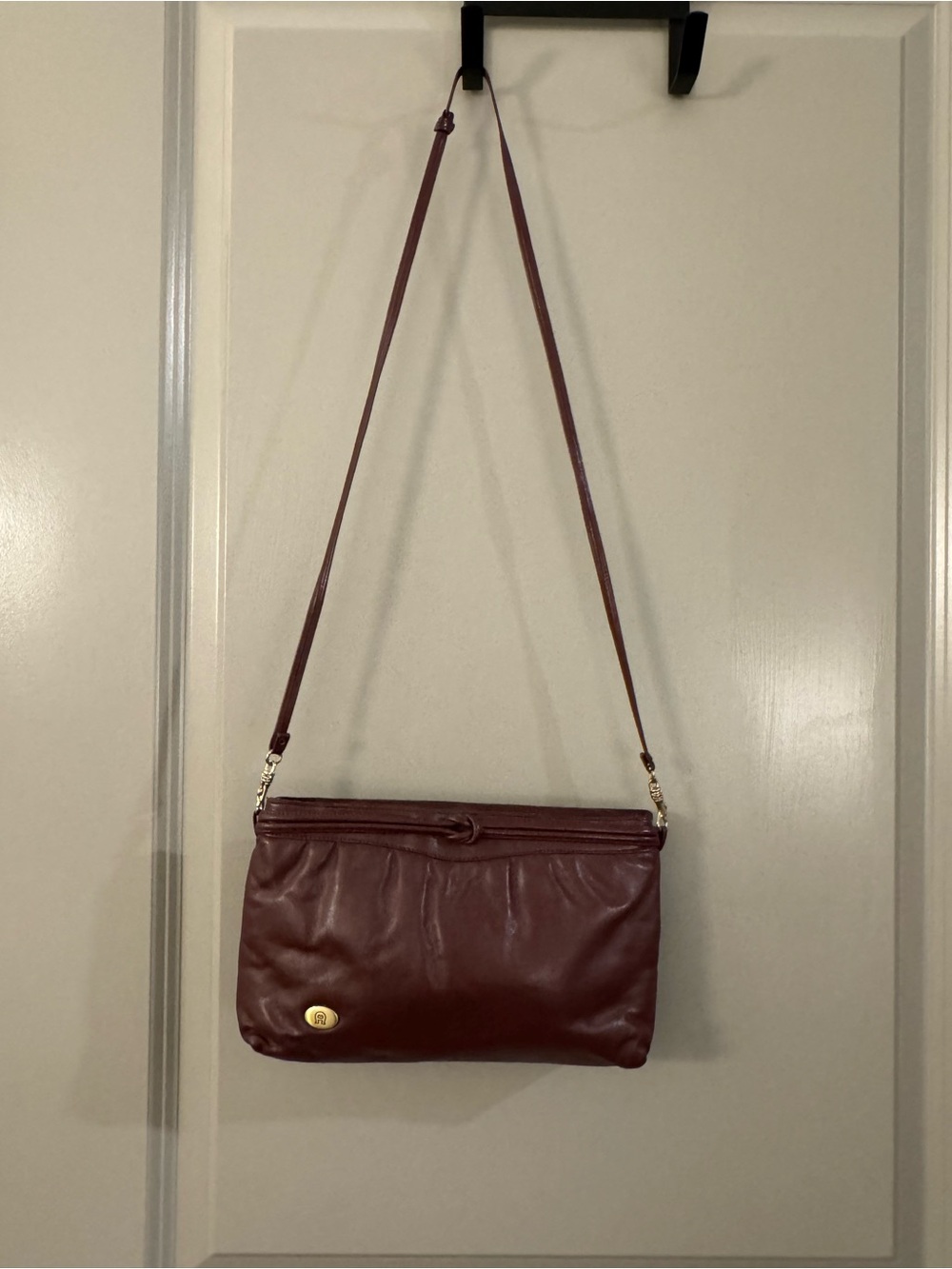 Etienne Aigner Vintage Burgundy Leather Crossbody
